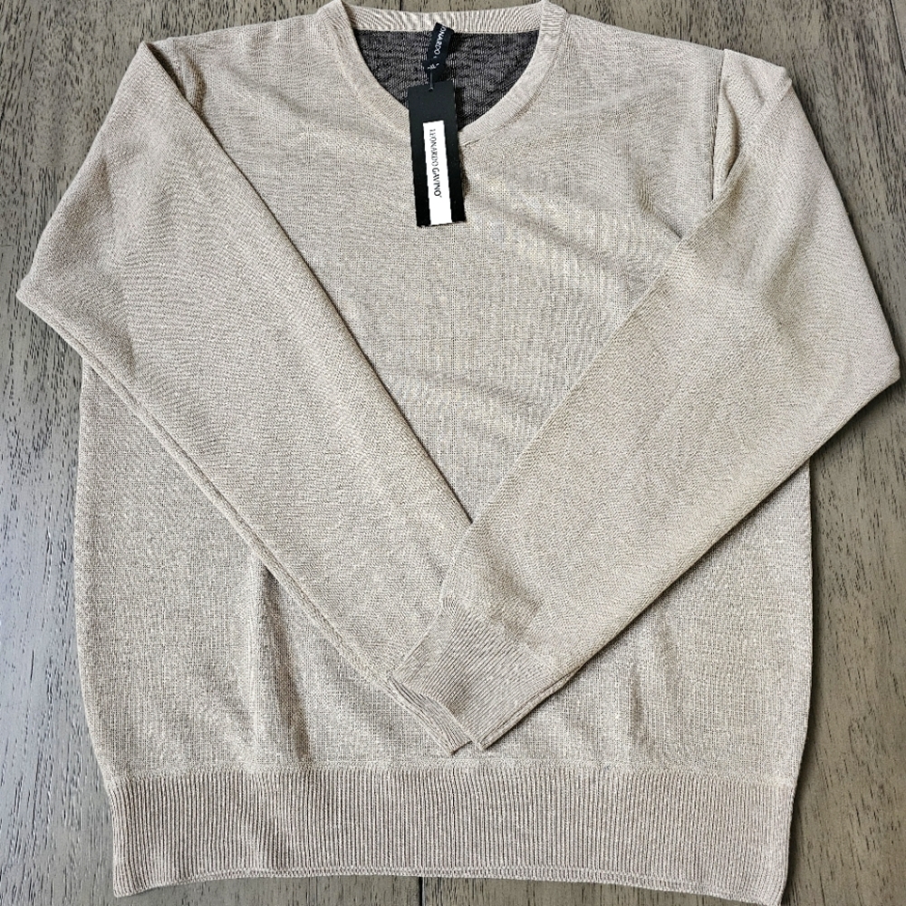 Leonardo Gavino Men's V-Neck Golf Sweater, X-Large